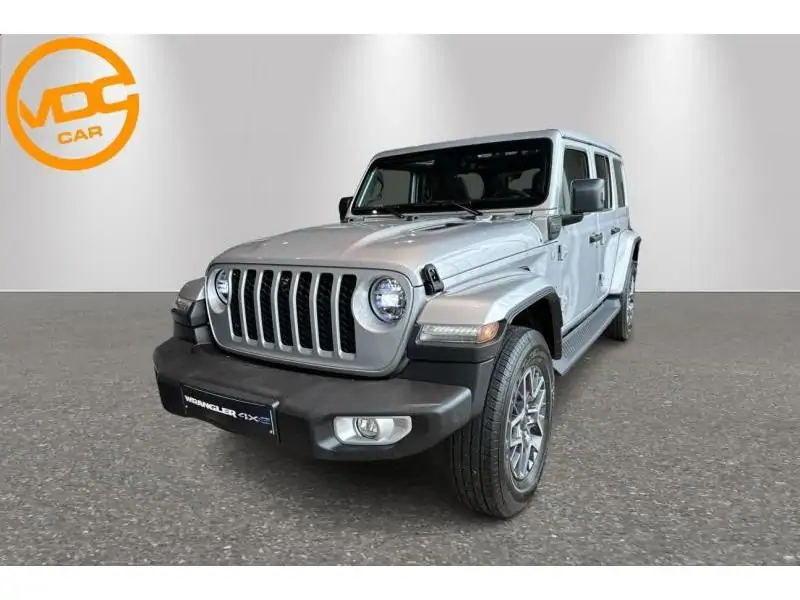 Démo Jeep Wrangler Sahara PHEV Power Soft Top SILVER 1