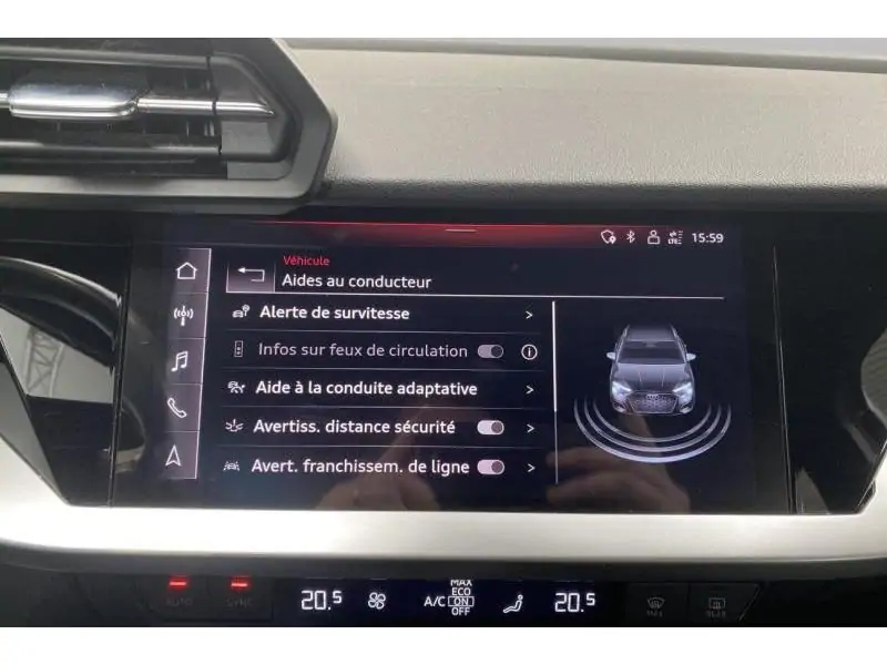 Occasion Audi A3 Sportback Advanced 30 TFSI S-Tronic BLACK 34