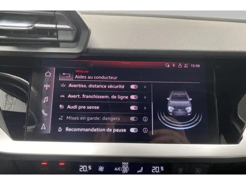 Occasion Audi A3 Sportback Advanced 30 TFSI S-Tronic BLACK 35