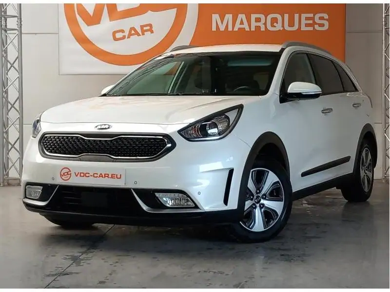 Occasie Kia Niro HEV Fusion DCT *GPS*SENSOREN WHITE 1