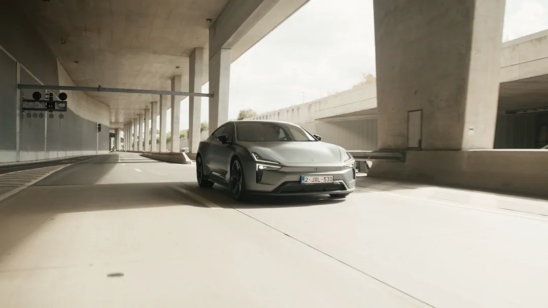 De Polestar 5 is geland in Polestar Space Antwerpen