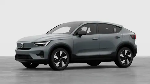 Nieuw Volvo EC40 Crossover Plus Business Edition Elektrisch (BEV) Shift-by-wire single speed transmission, RWD Vapour Grey