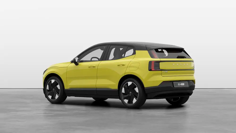 Nieuw Volvo EX30 SUV Plus Elektrisch Shift-by-wire single speed transmission, RWD Moss Yellow 2