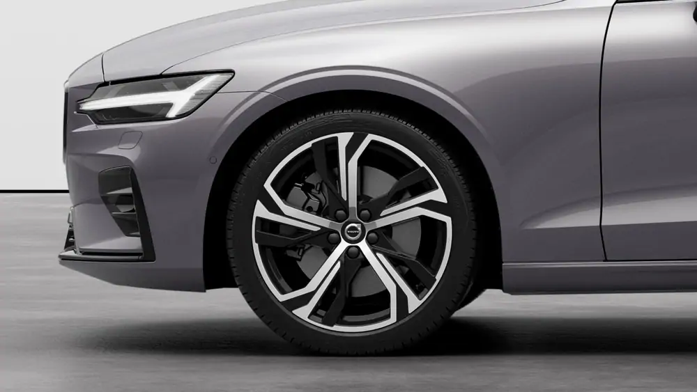 Nouveau Volvo V60 Break Plus Mild hybrid 7-speed Dual Clutch transmission Aurora Silver 3