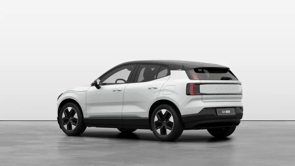 Nouveau Volvo EX30 SUV Plus Elektrisch Shift-by-wire single speed transmission, RWD Crystal White Pearl 2