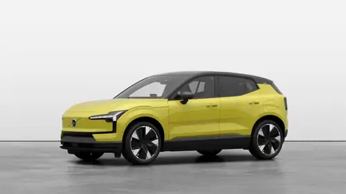 Nieuw Volvo EX30 SUV Ultra Elektrisch Shift-by-wire single speed transmission, RWD Moss Yellow