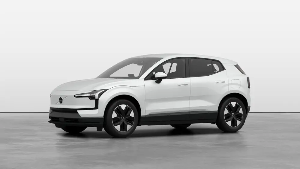 Nouveau Volvo EX30 SUV Core Elektrisch Shift-by-wire single speed transmission, RWD Crystal White Pearl 1