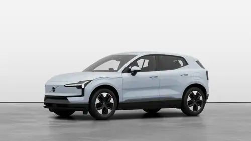 Nouveau Volvo EX30 SUV Core Elektrisch Shift-by-wire single speed transmission, RWD Crystal White Pearl