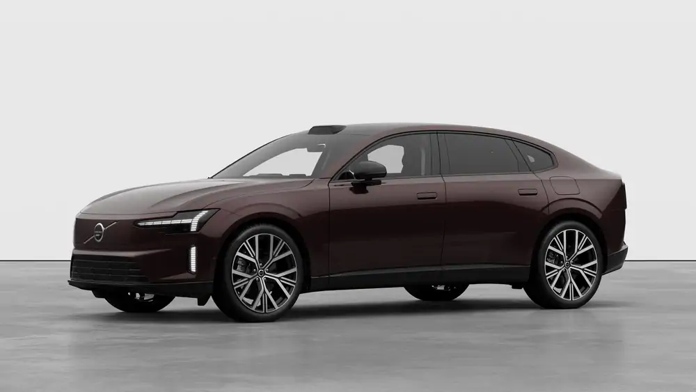 Nouveau Volvo ES90 Berline Plus Electric 1-SPEED GEARBOX RWD Mulberry Red 1