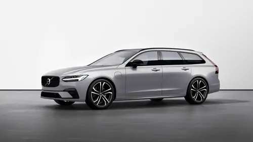 Nieuw Volvo V90 Break Ultimate Dark Plug-in hybrid 8-speed Geartronic™ automatic transmission Silver Dawn