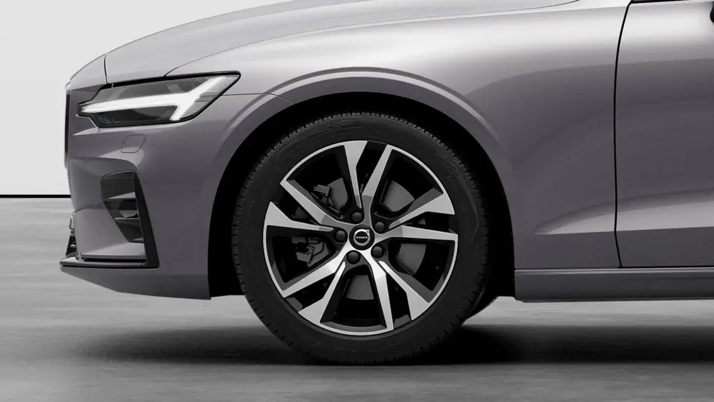 Nouveau Volvo V60 Break Plus Mild hybrid 7-speed Dual Clutch transmission Aurora Silver 3