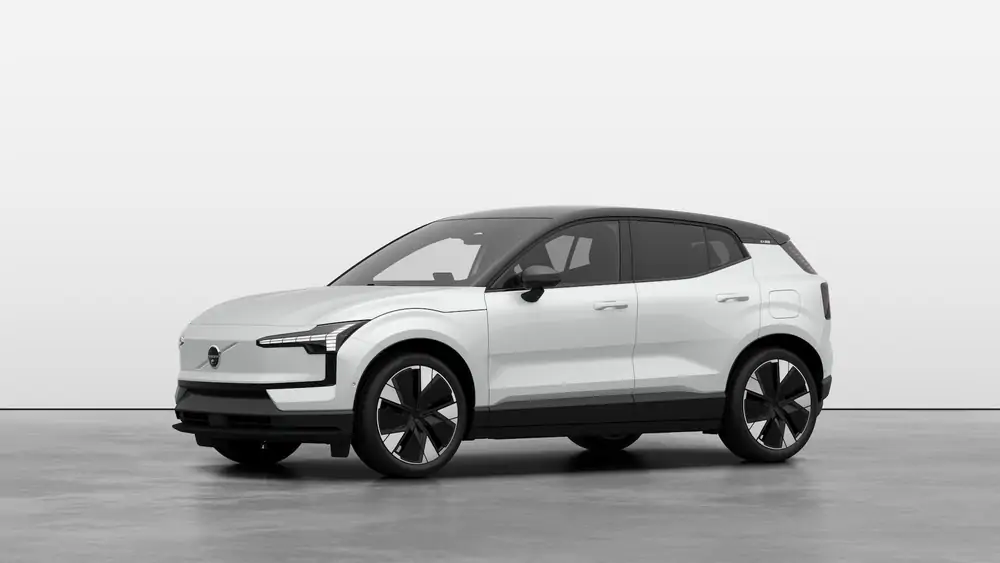 Nouveau Volvo EX30 SUV Ultra Elektrisch Shift-by-wire single speed transmission, RWD Crystal White Pearl 1