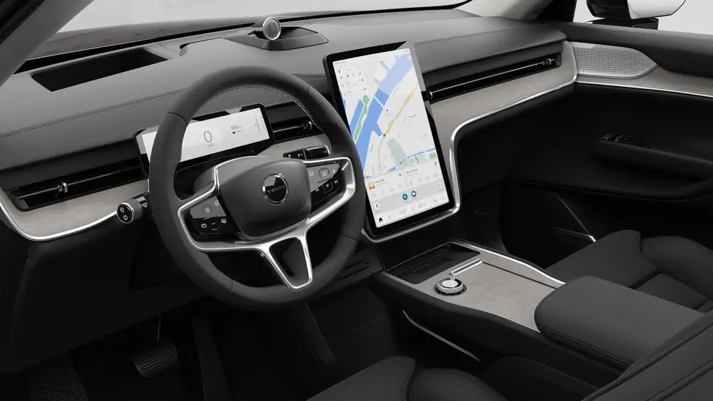Nieuw Volvo EX90 SUV Ultra Elektrisch Shift-by-wire_single_speed_transmission_DB03 Mulberry Red 4