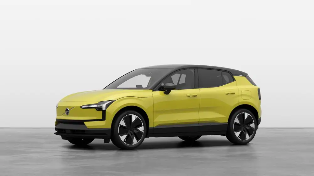 Nieuw Volvo EX30 SUV Ultra Elektrische Shift-by-wire single speed transmission, RWD Moss Yellow 1