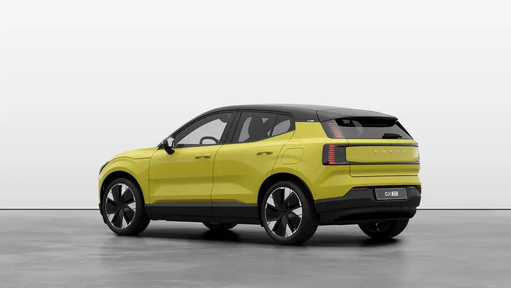 Nouveau Volvo EX30 SUV Ultra Elektrisch Shift-by-wire single speed transmission, RWD Moss Yellow 2