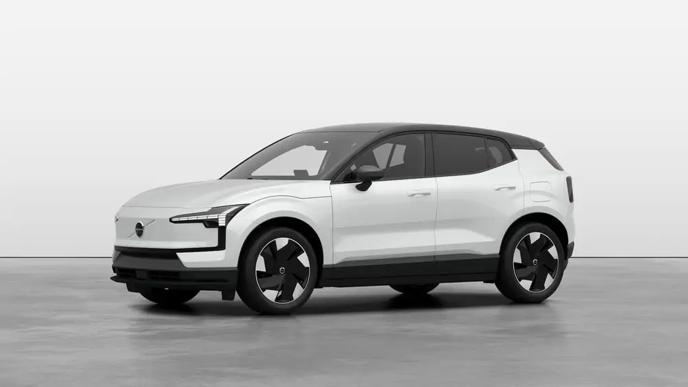 Nouveau Volvo EX30 SUV Plus Elektrisch Shift-by-wire single speed transmission, RWD Crystal White Pearl 1