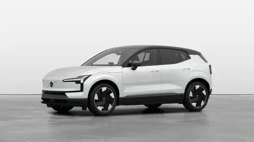 Nouveau Volvo EX30 SUV Plus Elektrisch Shift-by-wire single speed transmission, RWD Crystal White Pearl