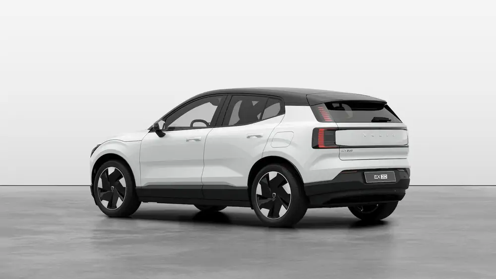 Nieuw Volvo EX30 SUV Plus Elektrisch Shift-by-wire single speed transmission, RWD Crystal White Pearl 2