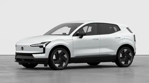 Nouveau Volvo EX30 SUV Core Business Edition Elektrisch Shift-by-wire single speed transmission, RWD Crystal White Pearl