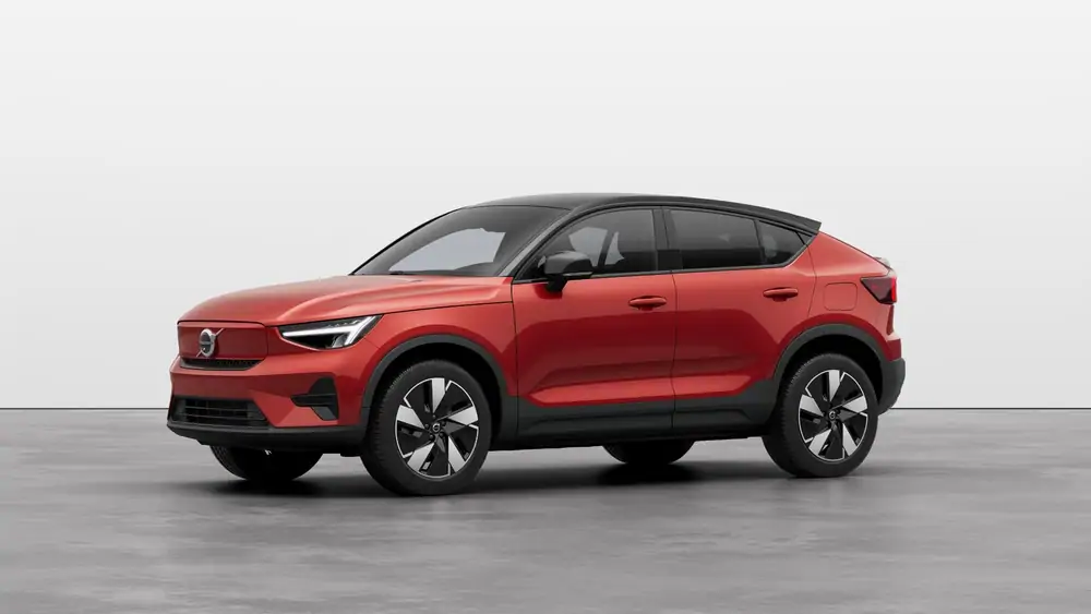 Nieuw Volvo EC40 Crossover Ultra Elektrisch Shift-by-wire single speed transmission, RWD Fusion Red 1