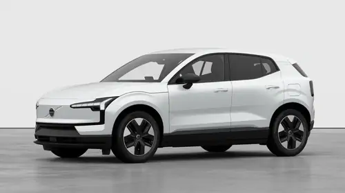 Nieuw Volvo EX30 SUV Core Business Edition Electric Shift-by-wire single speed transmission, RWD Crystal White Pearl