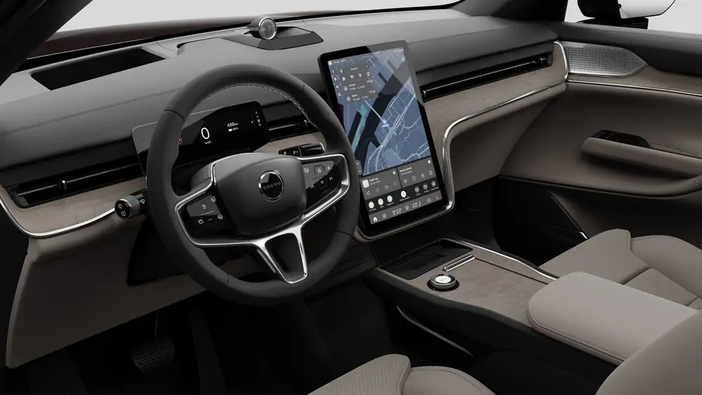 Nouveau Volvo EX90 SUV Ultra Elektrisch Shift-by-wire_single_speed_transmission_DB03 Mulberry Red 4