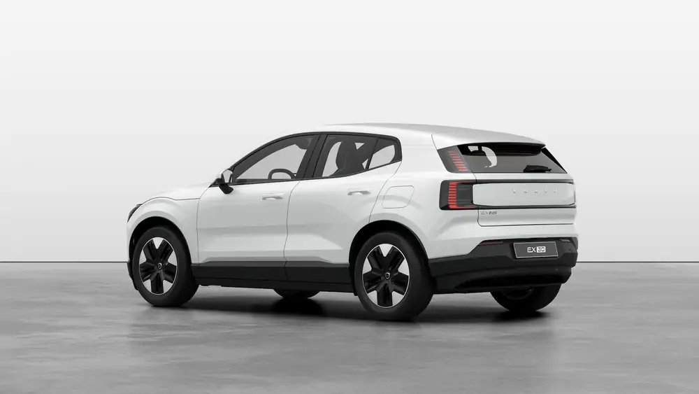 Nieuw Volvo EX30 SUV Core Elektrische Shift-by-wire single speed transmission, RWD Crystal White Pearl 2