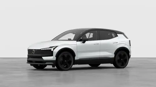 Nouveau Volvo EX30 SUV Ultra Elektrisch Shift-by-wire single speed transmission, AWD Crystal White Pearl