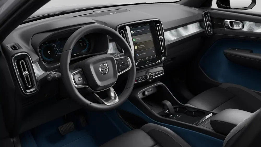 Nouveau Volvo EX40 SUV Ultra Elektrisch Shift-by-wire single speed transmission, RWD Silver Dawn 4