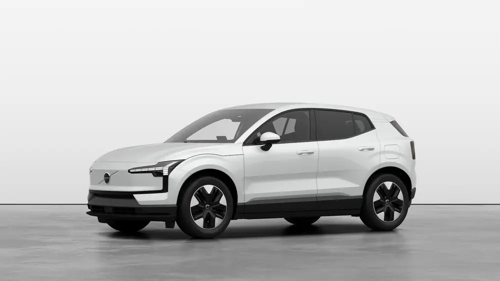 Nouveau Volvo EX30 SUV Core Elektrisch Shift-by-wire single speed transmission, RWD Crystal White Pearl 1