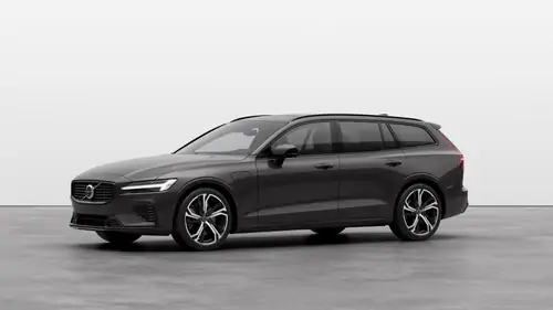 Nouveau Volvo V60 Break Plus Hybride rechargeable 4 roues motrices Platinum Grey