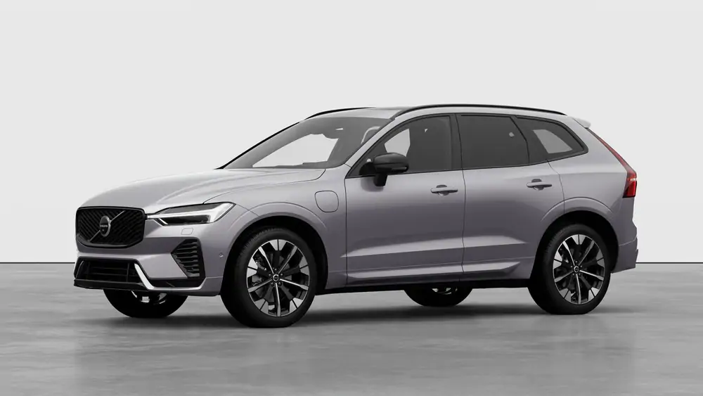 Nouveau Volvo XC60 SUV Ultimate Hybride rechargeable 4 roues motrices Aurora Silver 1