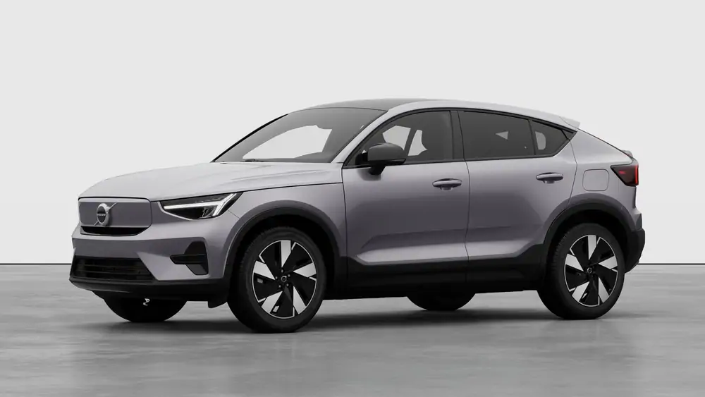 Nouveau Volvo EC40 Crossover (SUV Coupé) Plus Électrique 2 roues motrices (Propulsion) Aurora Silver 1