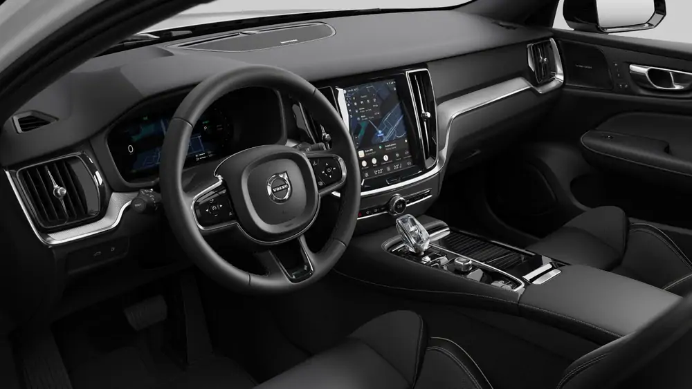 Nouveau Volvo V60 Break Plus Hybride rechargeable 4 roues motrices Crystal White Pearl 4