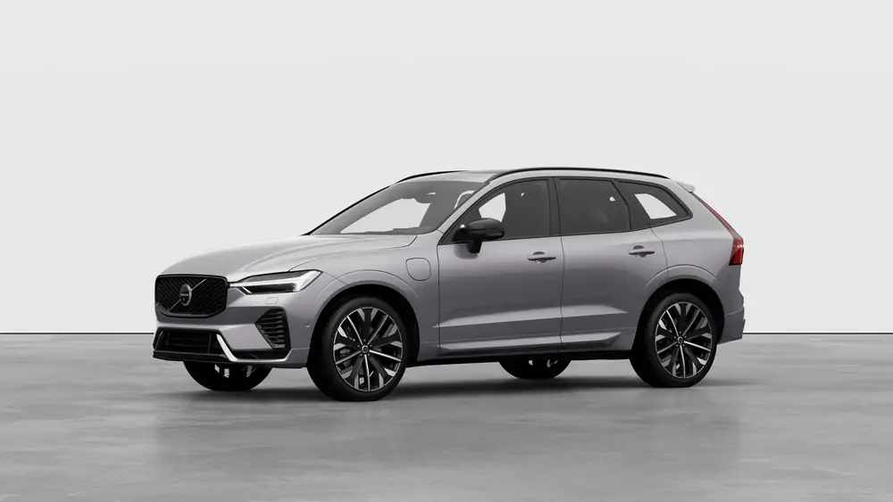 Nouveau Volvo XC60 SUV Ultimate Hybride rechargeable 4 roues motrices Aurora Silver 1