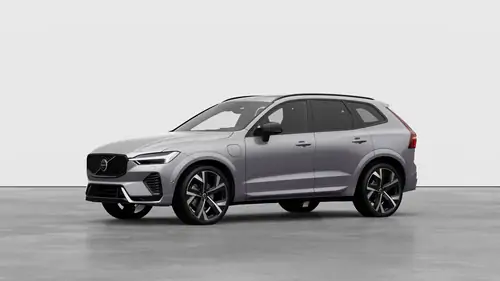 Nouveau Volvo XC60 SUV Ultimate Hybride rechargeable 4 roues motrices Aurora Silver