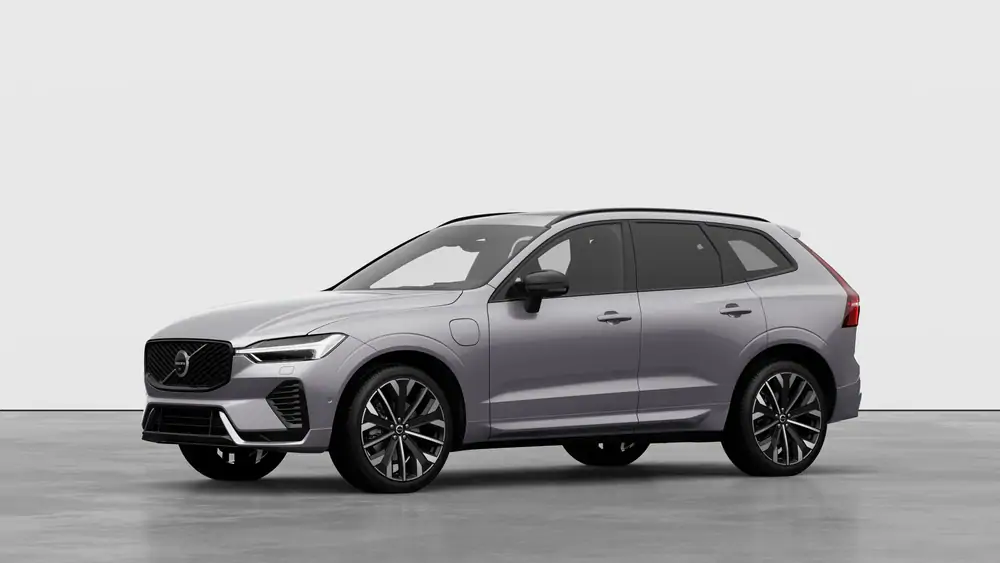 Nouveau Volvo XC60 SUV Ultimate Hybride rechargeable 4 roues motrices Aurora Silver 1