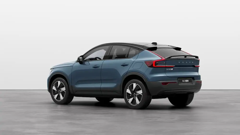 Nouveau Volvo EC40 Crossover (SUV Coupé) Ultra Électrique 2 roues motrices (Propulsion) Fjord Blue 2