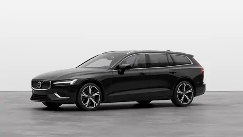 Nouveau Volvo V60 Break Ultimate Hybride rechargeable 4 roues motrices Onyx Black