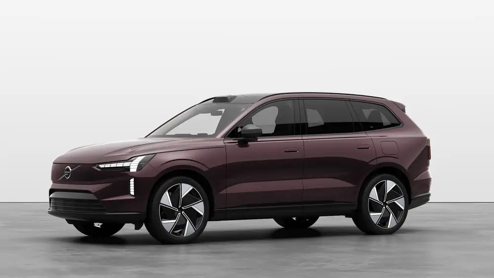 Nouveau Volvo EX90 SUV Ultra Électrique Mulberry Red 1