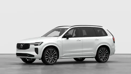 Nouveau Volvo XC90 SUV Ultimate Hybride rechargeable 4 roues motrices Crystal White Pearl