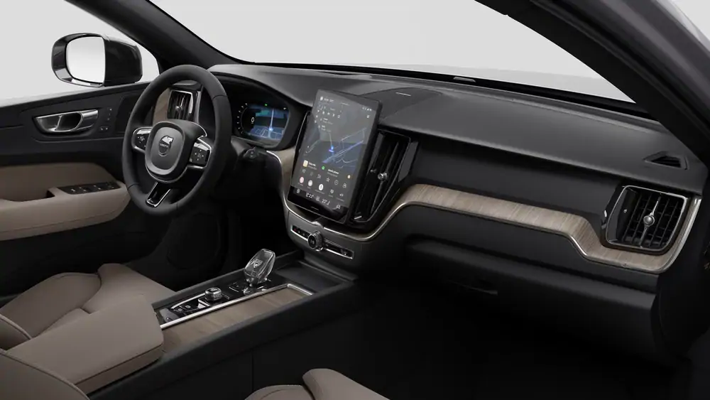 Nouveau Volvo XC60 SUV Plus Hybride rechargeable 4 roues motrices Aurora Silver 4