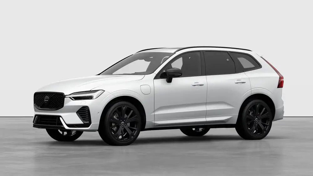 Nouveau Volvo XC60 SUV Ultimate Hybride rechargeable 4 roues motrices Crystal White Pearl 1
