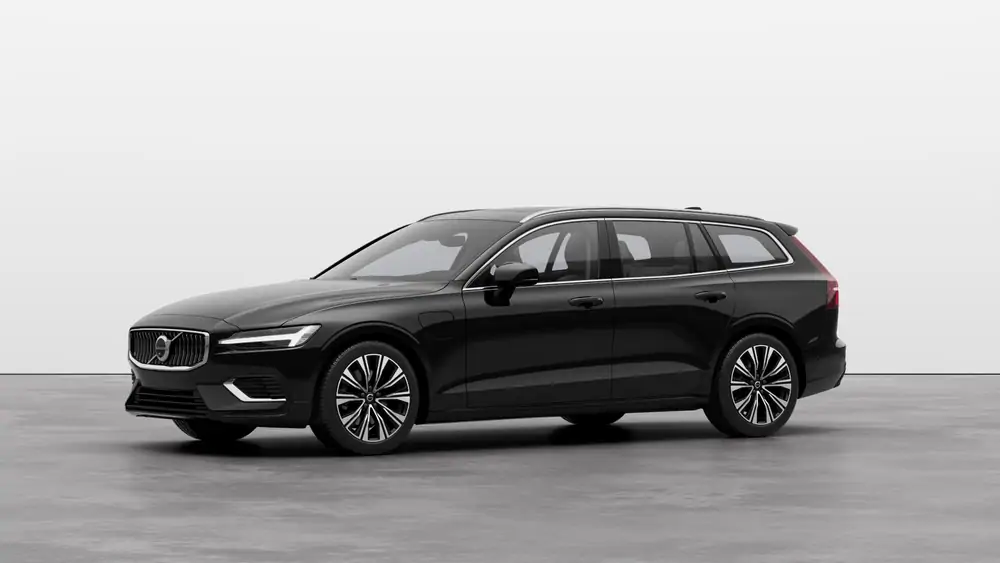 Nouveau Volvo V60 Break Ultimate Hybride rechargeable 4 roues motrices Onyx Black 1