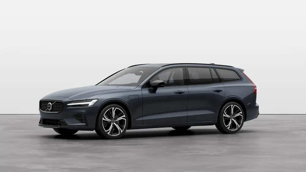 Nouveau Volvo V60 Break Plus Hybride rechargeable 4 roues motrices Denim Blue 1