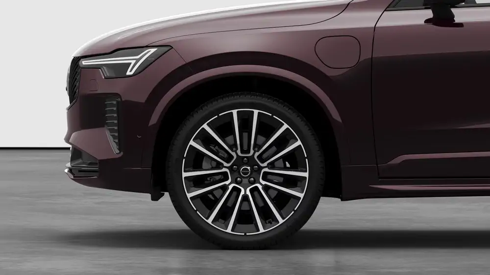 Nouveau Volvo XC90 SUV Ultimate Hybride rechargeable 4 roues motrices Mulberry Red 3