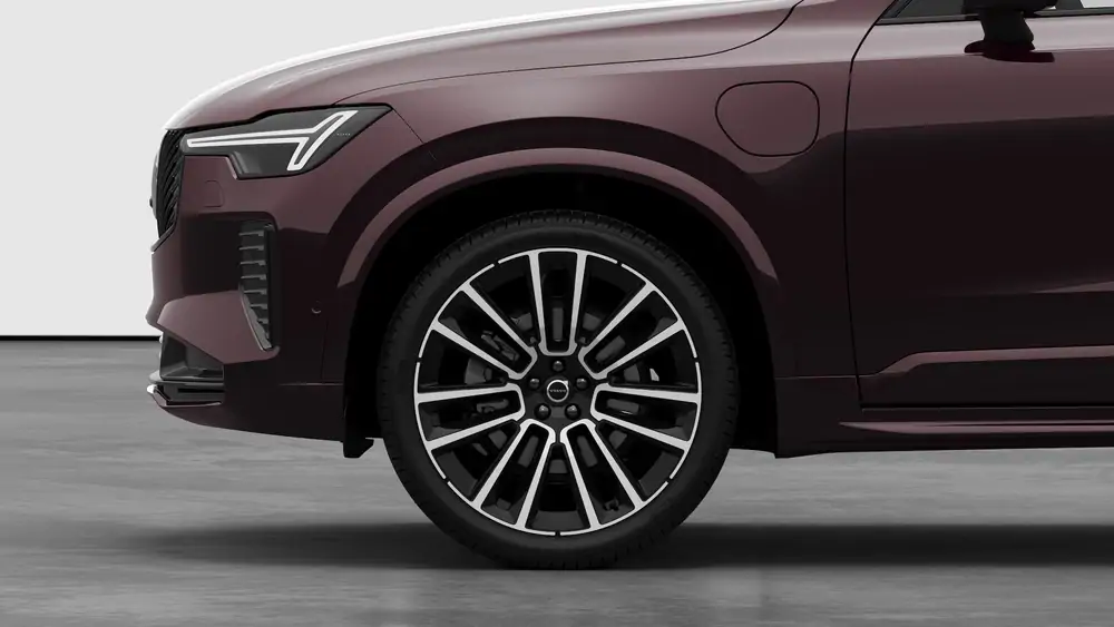 Nouveau Volvo XC90 SUV Ultimate Hybride rechargeable 4 roues motrices Mulberry Red 3