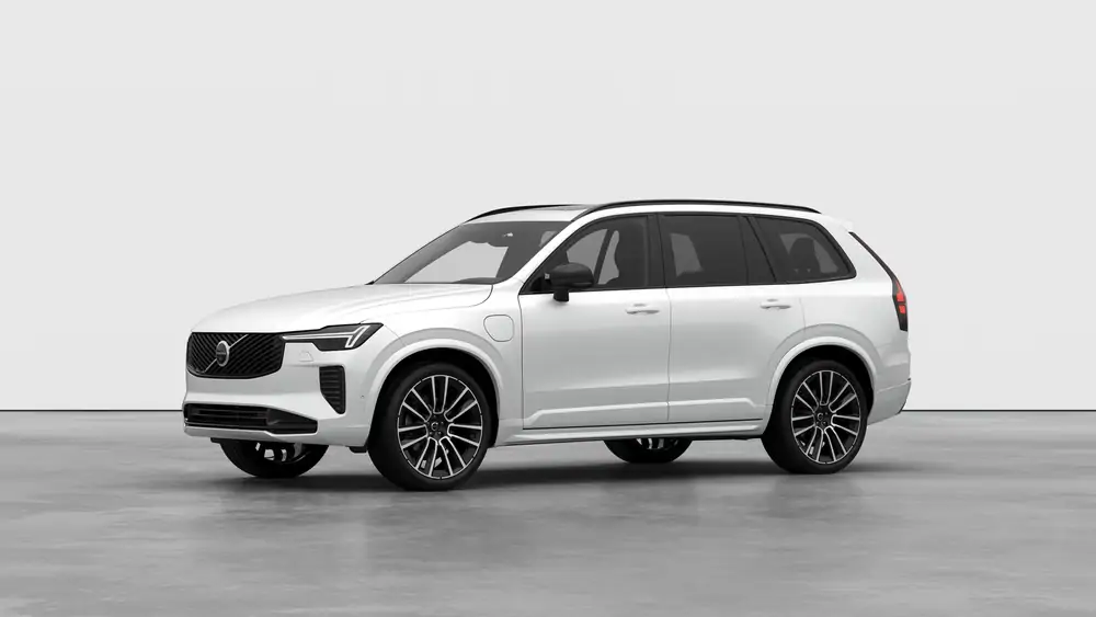 Nouveau Volvo XC90 SUV Ultimate Hybride rechargeable 4 roues motrices Crystal White Pearl 1