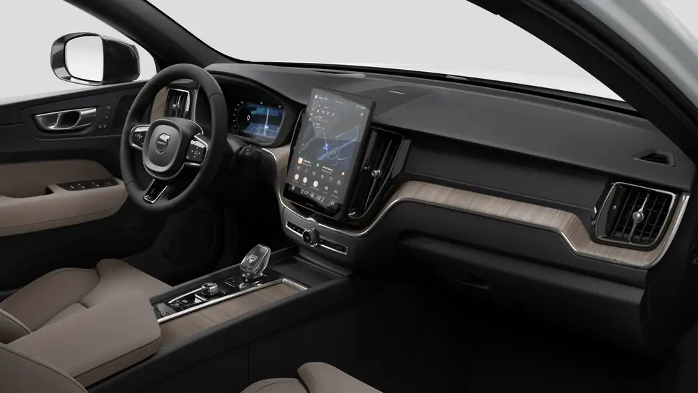 Nouveau Volvo XC60 SUV Ultimate Hybride rechargeable 4 roues motrices Crystal White Pearl 4