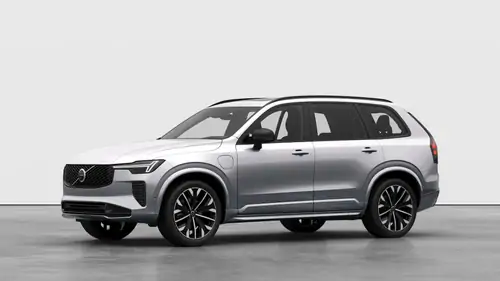 Nouveau Volvo XC90 SUV Ultimate Hybride rechargeable 4 roues motrices Silver Dawn